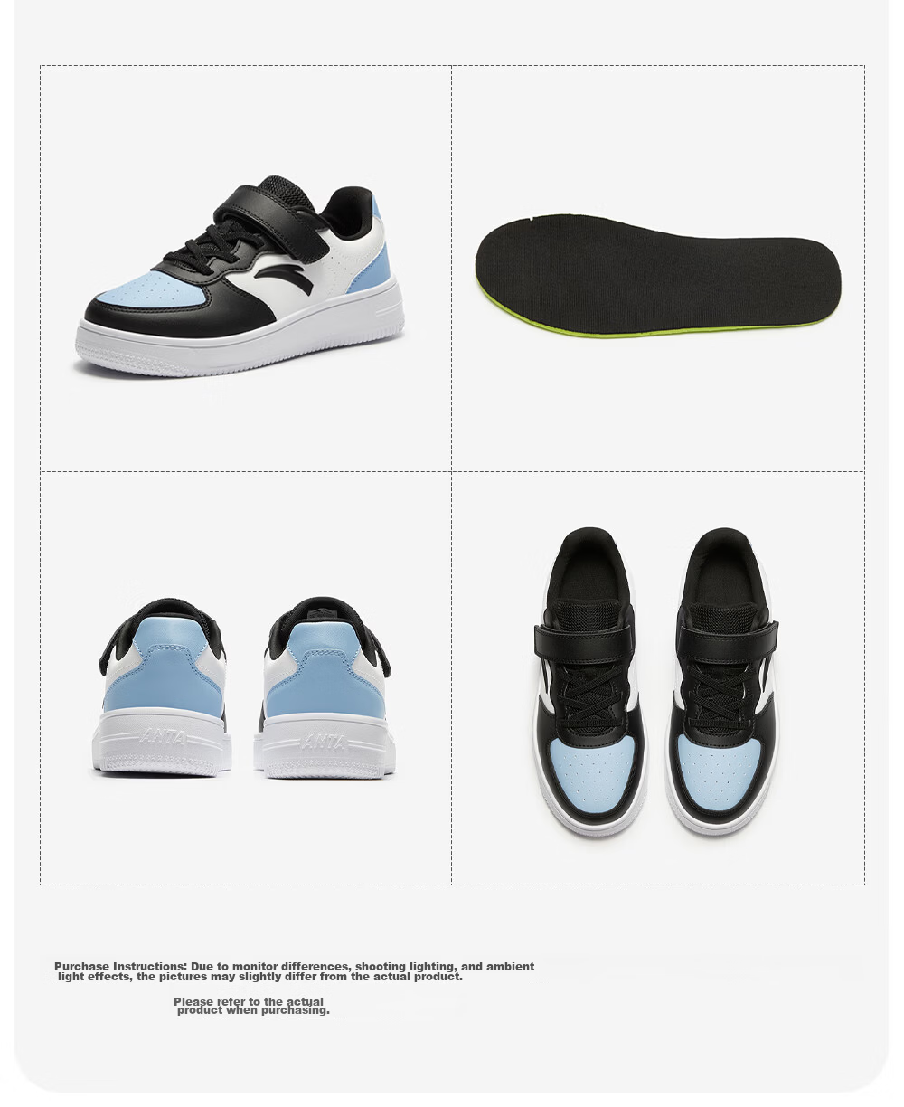 Anta Kids Girls Sports Shoes Big Kids 2026 Spring Campus White Casual Sneakers A22618076 26